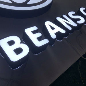 3D наружные акриловые вывески с 3d буквами, логотип для кафе, используемые наружные светодиодные вывески для магазина - Product Image 2