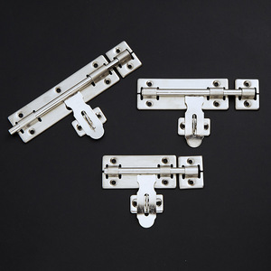 Perno de puerta de acero inoxidable Yongdexing de 8 pulgadas, montaje en superficie, cerradura de doble cabezal para puerta de madera, pernos izquierdo y derecho - Product Image 1