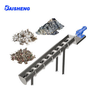 Băng tải trục vít không có trục cho bùn vật liệu có độ nhớt cao truyền đạt Máy khoan Cát Linh hoạt với Phễu - Product Image 5