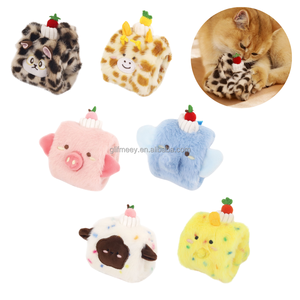 Mainan Hewan Peliharaan Interaktif Swiss Roll Plush, Mainan Kunyah Kucing dengan Kertas Berkerut Lembut - Product Image 1