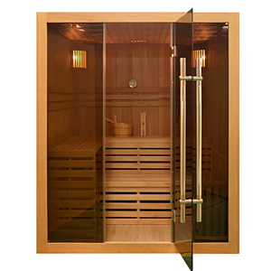 Panneau de commande tactile intelligent équipé d'un chauffage infrarouge en cèdre rouge Hemlock pour sauna, chauffage au carbone, soins de santé à domicile modernes - Product Image 2
