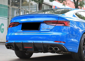 Spedizione veloce auto <span class=keywords><strong>A5</strong></span> Sline S5 in fibra di carbonio diffusore paraurti posteriore con punte di scarico per Audi <span class=keywords><strong>A5</strong></span> B9 berlina S5 2017 2018 2019 - Product Image 5