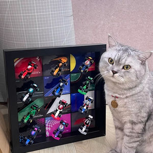 ชั้นวางของเล่นตัวต่อขนาดเล็กแบบแขวนผนัง ดีไซน์ทันสมัย วัสดุอะคริลิค พร้อมเชือกแขวน สำหรับกล่องสุ่ม ตกแต่งห้องนั่งเล่น - Product Image 4