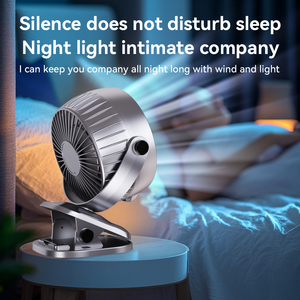 Ventilador de Pared Kadonio con Pantalla LED Digital, 100 Velocidades, Gran Angular, Aire Frío, Ventilador de Mesa con Clip, Luz Nocturna, Ventilador Portátil con Clip - Product Image 5
