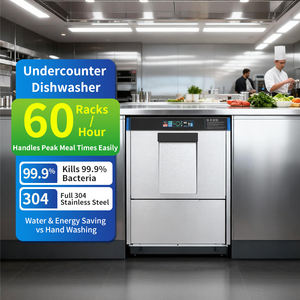Mini Automatic Undercounter Dishwasher Stainless Steel Built-in Commercial <strong>Washing</strong> <strong>Machine</strong> for Restaurant Use for Household Use - Product Image 1