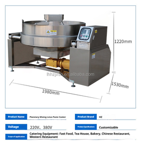 Impastatrice Planetaria Commerciale Completamente Automatica da 400L, Macchina per Fondute e Fritture, Macchina per Bollitura dello Zucchero - Product Image 4