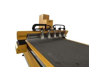 Mesin pemotong CNC insulasi saluran pra-insulasi mesin pembuat pembuatan kain untuk mesin Ductwork fenolik PU pemotong otomatis - Product Image 3