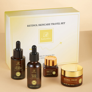 Set di Cura della Pelle Coreano OEM con Astaxantina e Retinolo, Anti-Rughe, Rassodante e Idratante, 4 Pezzi per Donne, Vendita all'Ingrosso - Product Image 1