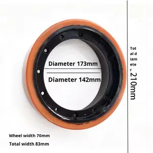 הזנגלי מלגזה חשמלי אביזר גלגל xiaojiang גלגל גלגל 1.5 משטחים טון מלגזה אחורי גלגל שיניים 210*70 מ "מ - Product Image 4