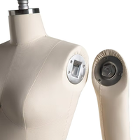 Vente chaude Réglable Tailleur Mannequin Femme Couture Robe Maker Demi-Corps Mannequin Avec Roues