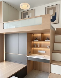 <span class=keywords><strong>Letti</strong></span> a Castello Moderni Personalizzati per Bambini, Armadio Compatto Ecologico e Sicuro per Appartamenti - Product Image 3