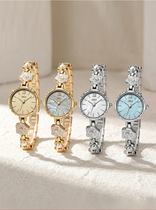 Rose Carved Mother-of-<b>Pearl</b> Women's <b>Watch</b> - Niche Design Waterproof Quartz <b>Watch</b> for Gentle Everyday Style - Product Image 6
