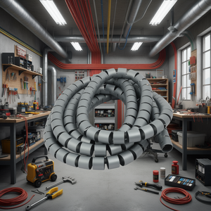 Gaine de câble spirale grise 20 mm x 2,5 m pour la protection des câblages électriques - Product Image 3