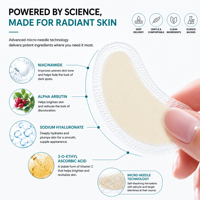 Patch anti-taches à micro-aiguilles de niacinamide, marque privée, végétalien, à l'huile de Cica et de théier, pour les imperfections profondes et les taches brunes