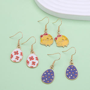 Pendientes <span class=keywords><strong>de</strong></span> Pascua para Mujer, Pendientes Colgantes <span class=keywords><strong>de</strong></span> Conejito Esmaltado, Lindos Pendientes Colgantes <span class=keywords><strong>de</strong></span> Conejo, Juego <span class=keywords><strong>de</strong></span> Pendientes <span class=keywords><strong>de</strong></span> Huevo Coloridos, Joyería con Tema <span class=keywords><strong>de</strong></span> Pascua - Product Image 2