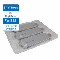 Batterie polymère au lithium semi-solide Farasis P70A 70Ah en format pochette, 3,7 V, cellule NCM haute densité pour scooter, pack d'alimentation pour camping-car