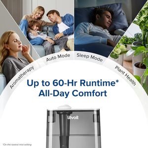 Silencioso 'Sleep' Modo automático Aplicación inteligente Control de voz 6L <span class=keywords><strong>Humidificador</strong></span> de aceite esencial de niebla fría para el hogar grande Humidistato Aromaterapia 5L - Product Image 4