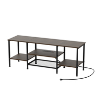 Meubles de télévision mobiles au design moderne Pieds de bureau en bois fabriqués en usine Maison salon Bureau Unité de télévision Table de rangement pour chambre à coucher