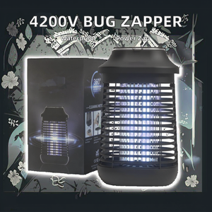 4200V High Powered Waterproof <strong>Electronic</strong> Mosquito <strong>Killer</strong> 15W UVA Insect Lamp Bulb Bug Zapper for Indoor/Outdoor Backyard <strong>Flies</strong> - Product Image 2