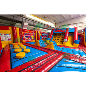 大人のためのインフレータブル遊園地障害物コース、大人のためのテーマパークの巨大なインフレータブル遊び場スライド - Product Image 2