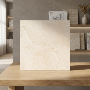 Indoor Glazed Vitrified Porcelain Floor Tiles 8mm Glossy Finish 600x600mm Marble Collection - Product Image 4