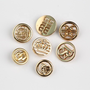 Nhà Máy Bán buôn Chất lượng cao High End Vàng nút nhà sản xuất vàng kim loại may nút cho hàng may mặc - Product Image 2