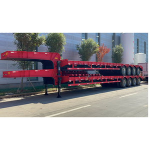 Semi-<span class=keywords><strong>remorque</strong></span> surbaissée robuste et durable de 120 tonnes pour le transport de marchandises - Product Image 4
