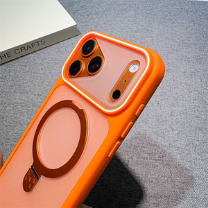 Funda de alta calidad con acabado mate y tacto suave, a prueba de golpes, para iPhone 17, 16, 15, 14, 13, 12 Pro Max, con anillo magnético de 360 grados. - Product Image 5