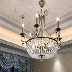 Đèn Chùm Pha Lê Sang Trọng Đèn Treo Thủy Tinh Hiện Đại Đèn Treo Trang Trí Phòng Khách Khách Sạn Đèn Treo Trần Đèn Chùm - Product Image 2