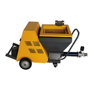 Pulverizador de Pintura de Piedra Real Motorizado Wallgoe JP20, Máquina de Pulverización de Masilla y Mortero, Tolva de 40L, 220V/380V, Presión de 20 bar, Tamaño Pequeño - Product Image 4
