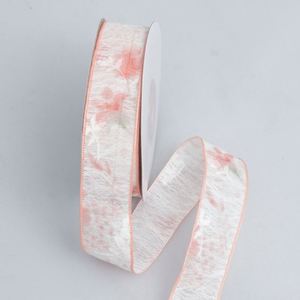Ruban en organza floral écologique shabby chic de 2,5 cm pour garnitures de robes de mariée et projets de couture, 10 yards/rouleau - Product Image 3