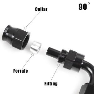 An6 8 10 <b>PTFE</b> Coolant Hose Fittings For Retrofit Upgrade Universal Fitment - Product Image 4