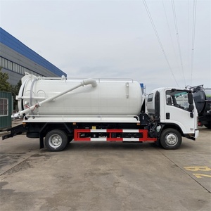 Camion de dragage et de vidange des égouts ISUZU 4x2 de marque japonaise, capacité 5m³, camion aspirateur 5T, véhicule de collecte des excréments 8m³ - Product Image 4