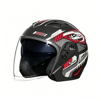 Casque Moto 3/4 Ouvert Style Classique avec Multiples Ouvertures d'Aération pour un Refroidissement Optimal et Fermeture Rapide – Nouveauté Usine