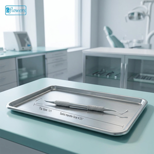 Instrument de remplissage dentaire sur mesure de qualité supérieure, pointe en acier inoxydable taille 1/1, manche solide 4,25 pouces, certifié CE - Product Image 2
