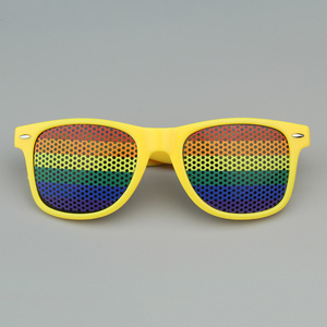 Lgbt arc-en-ciel coeur drapeau lunettes quotidien portant Gay Lesbian Pride icône Badge accessoire unisexe - Product Image 2