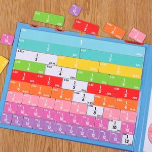 Aides pédagogiques en mathématiques, manipulatives magnétiques, jouet éducatif pour la salle de classe et la maison, tuiles de fractions, cercles - Product Image 3