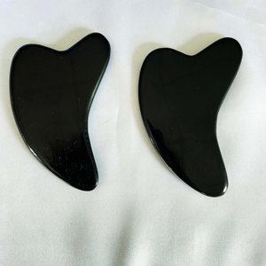Gua Sha Massage <b>Roller</b> Custom logo Natural Glass Face <b>Massager</b> with Box High Quality Obsidian <b>Roller</b> Guasha - Product Image 1