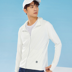 Custom Logo UPF 50+ <b>Summer</b> UV <b>Jacket</b> Outdoor Loose Hooded Full Zip up Tennis Gym Yoga Sports <b>Jacket</b> for <b>man</b> Cooling Feel - Product Image 6