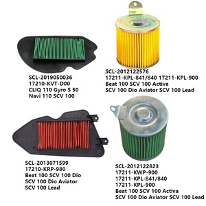 17210-KVT-D00 Filtro de aire Elemento de filtro de aire Tipo de papel para Mini Bike Navi 110 Scooter SCV <span class=keywords><strong>100</strong></span> Activa - Product Image 2