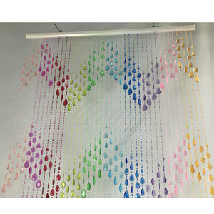Teardrops perline <span class=keywords><strong>tende</strong></span> porta <span class=keywords><strong>arcobaleno</strong></span> tenda di nozze sfondo <span class=keywords><strong>tende</strong></span> di lusso per eventi decorazioni evento forniture - Product Image 3