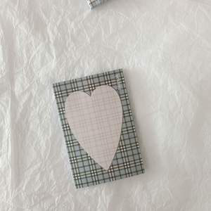 Personnalisez les fournitures de papeterie Heart ins custom Gentle plaid love note paper ins fresh and simple note book Sticky1906 - Product Image 6