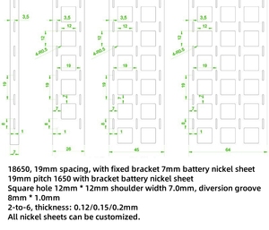 Tira de Níquel para Conexión de Baterías 18650 y 21700, Lámina de Níquel para Conexiones Simples, Múltiples, Paralelas o Desalineadas - para Accesorios de Conectores - Product Image 3