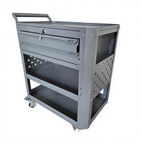Chariot d'atelier d'ingénierie robuste pour applications d'assemblage et de forgeage, avec tiroirs télescopiques, OEM/ODM/OBM