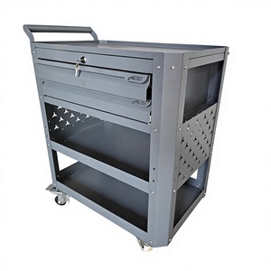 Chariot d'atelier technique pour applications d'assemblage et de forgeage avec poste de travail robuste en acier et tiroirs télescopiques - Product Image 5