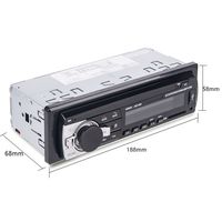 Autoradio MP3 1Din avec lecteur de carte SD, autoradio JSD 520, stéréo de voiture, entrée auxiliaire FM, récepteur SD, vente flash