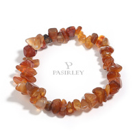 Quartz rose concassé naturel fait à la main de style ethnique en gros pierre précieuse pour bracelet élastique bracelets de charme de mode