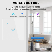 Interrupteur mural intelligent Tuya WiFi 40A pour chauffe-eau haute puissance, en verre tactile, pour chaudière, produits domotiques