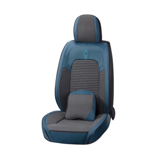 Housses de siège de voiture en cuir Housse de siège en lin de luxe Housses de siège pour automobiles - Product Image 4