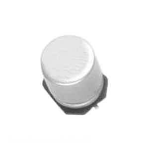 ตัวเก็บประจุแบบ SMD ยี่ห้อ Manufacturer Channel รุ่น 680uF แบบติดตั้งบนพื้นผิว RAVVD681M1GGL5005T  วัสดุอลูมิเนียม ความจุ 680uF ค่าความคลาดเคลื่อน 20% แรงดัน 35V - Product Image 1
